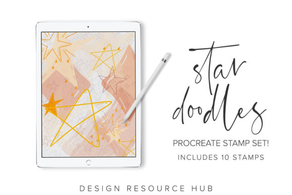 Download Star Doodles Procreate Stamps - Star Collection