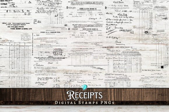 Download Receipts Digital Stamps PNGs - Digital stamps Collection