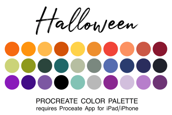 Download Halloween Procreate Color Palette - Premium Bundle
