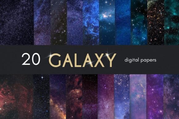 Download Galaxy Stars Digital Paper, Night Sky - Star Collection