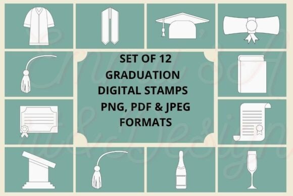 Download Graduation Digital Stamps - Digital stamps Collection