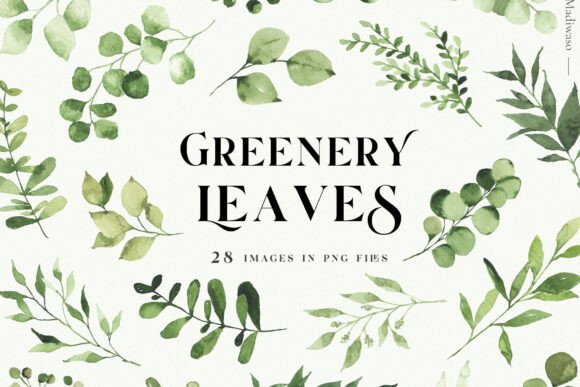 Download Green Leaves Watercolor Clipart Foliage - Premium Resources
