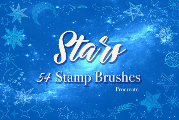 Download STAR STAMPS BRUSHES for PROCREATE - Star Collection