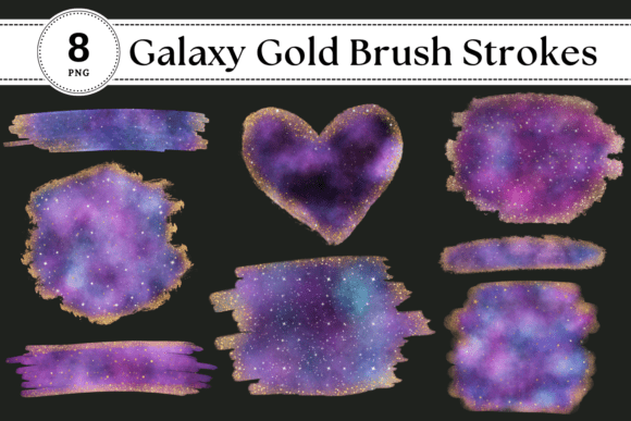 Download Starry Galaxy Brush Strokes PNG Clipart - Star Collection