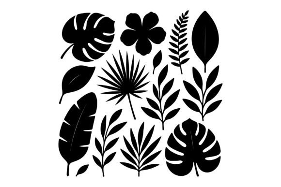 Download Jungle SVG - Tropical Floral Leaves - Premium Resources