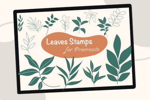 Download Leaves Procreate Brush Stamps - Leaves Collection