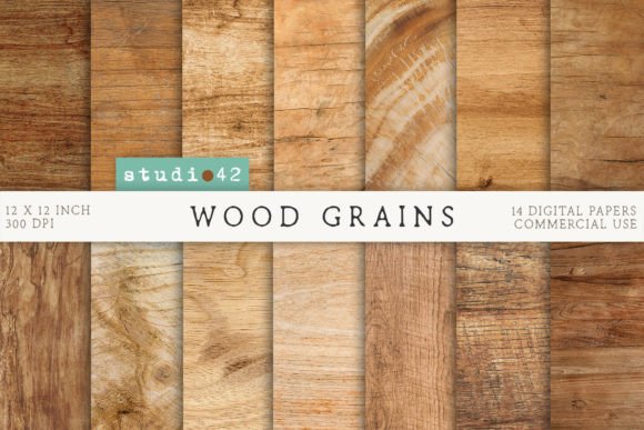 Download Wood Grain Textures Digital Papers - Grain Collection