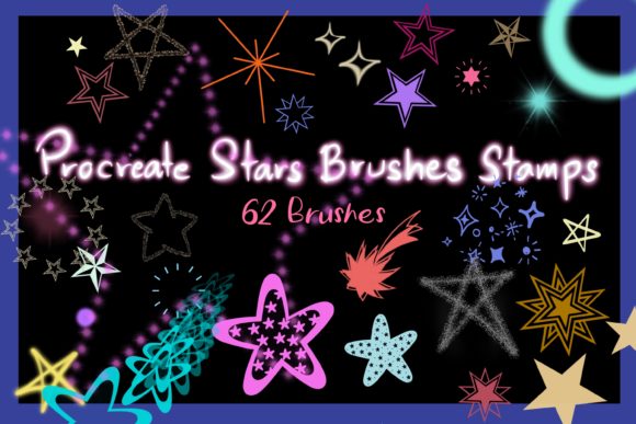 Download Procreate Stars Brushes Stamps - Star Collection